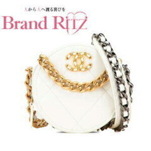 Chanel Matelasse Round Coco Mark Chain Shoulder Bag White Leather Lambskin